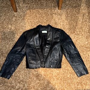 Women's Black Leather Jacket